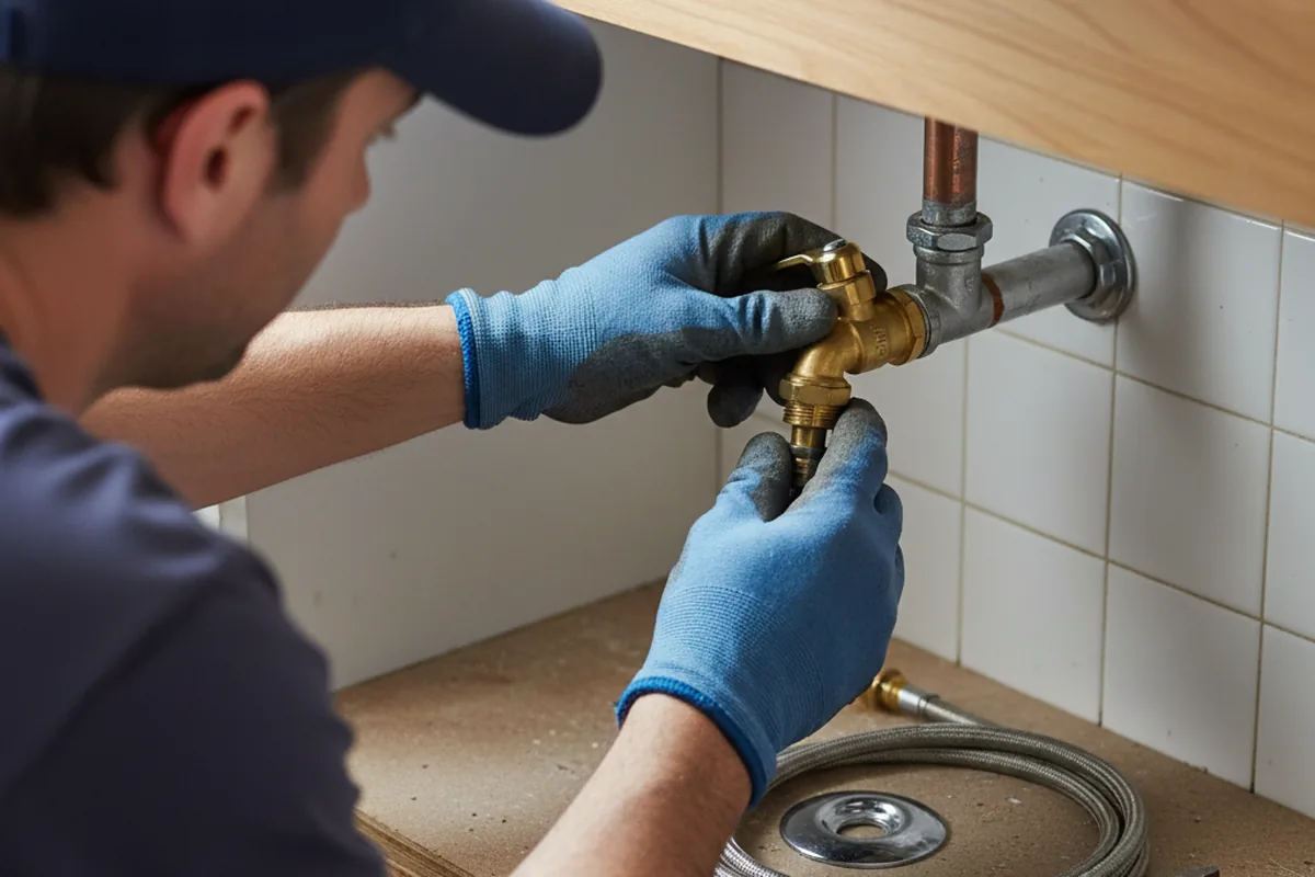 Shutoff valve and fitting work during Repiping in Cove